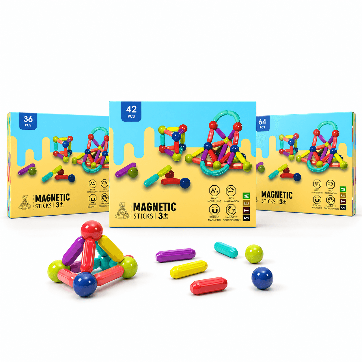 Magnetic Sticks STEM Building Toy
