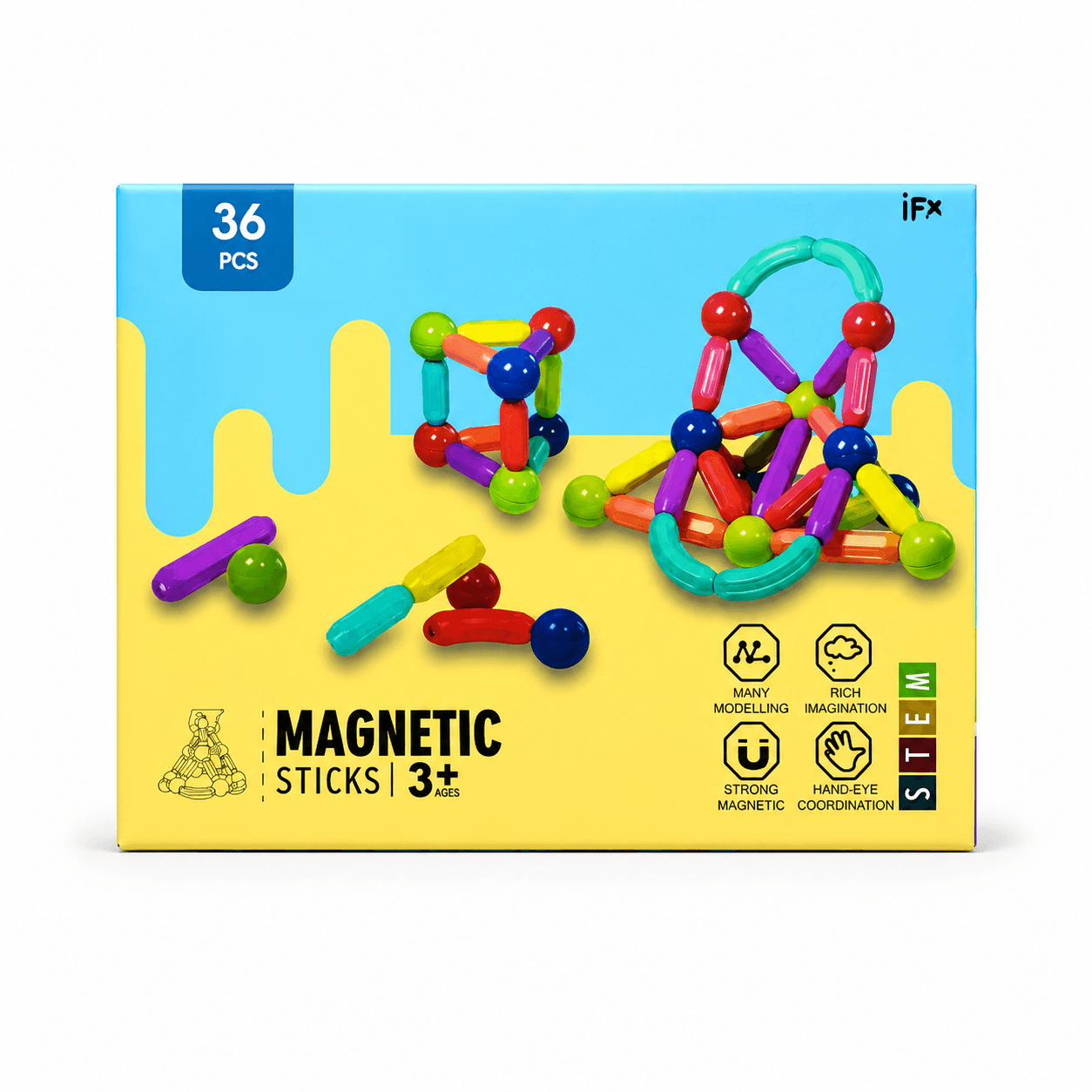 Magnetic Sticks STEM Building Toy